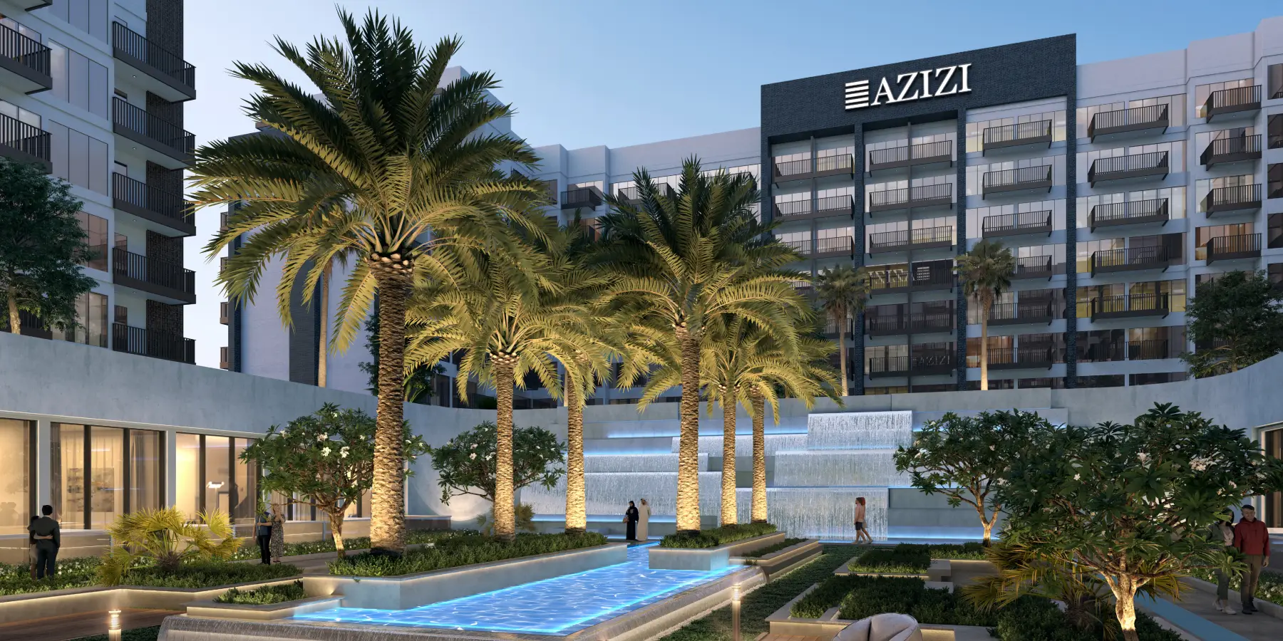 پروژه Azizi Beach Oasis 2 در دبی استودیو سیتی