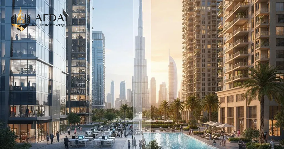 تفاوتهای اصلی ملک مسکونی و تجاری در دبی