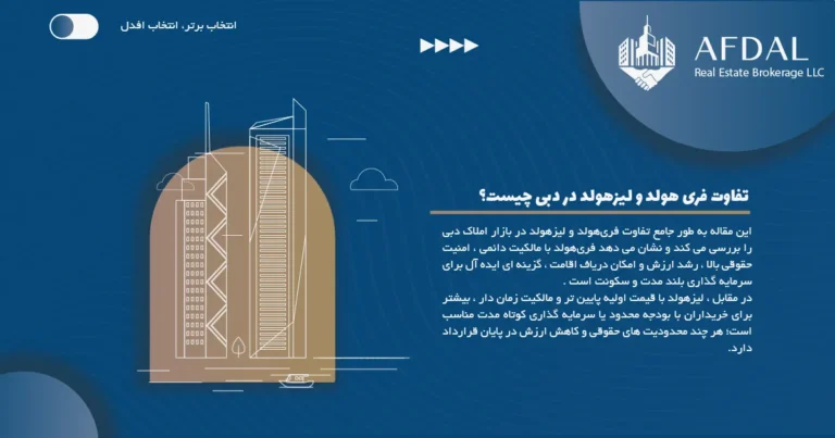 تفاوت فری هولد و لیزهولد در دبی چیست؟