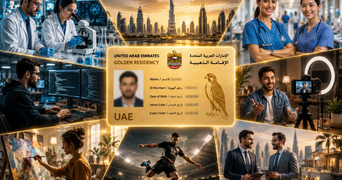 شرایط دریافت ویزای طلایی امارات