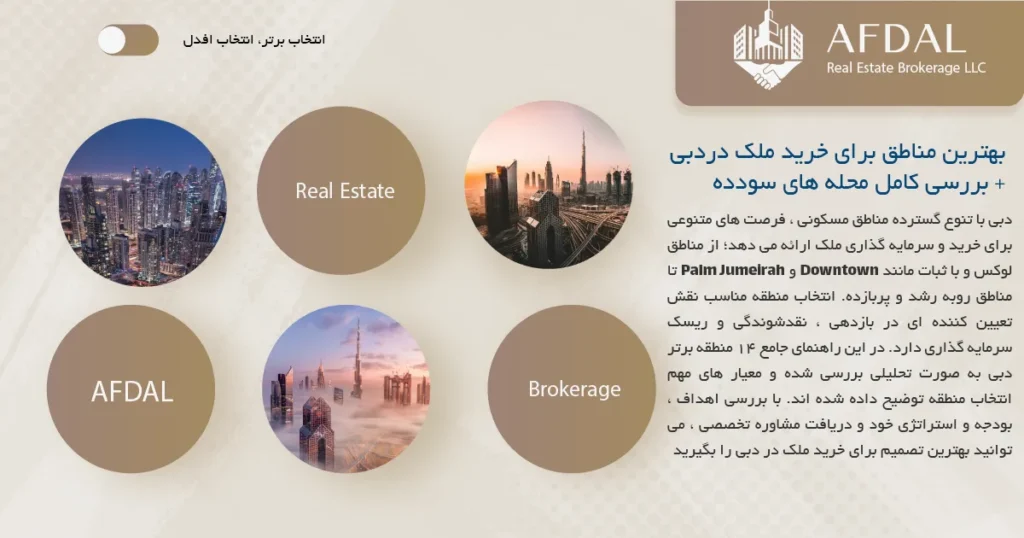 بهترین مناطق برای خرید ملک در دبی