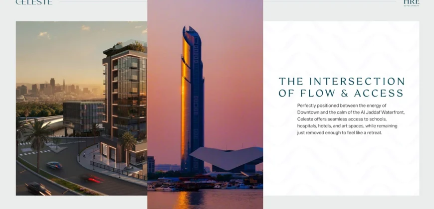 پروژه Celeste در منطقه Al Jaddaf (الجداف) دبی