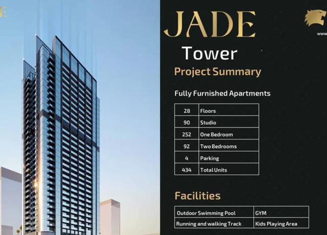 پروژه جید تاور (Jade Tower) در مجان دبی